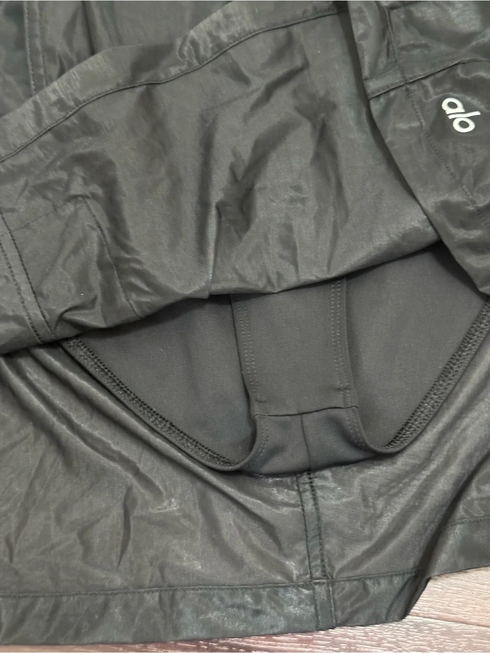 ALO Yoga Black Mini Skirt with Cargo Pockets